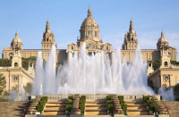 Magic fountain of Montjuic